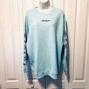 Hollister Sweatshirt-Women's Size Large-Seafoam/Pale green/blue-Super Soft